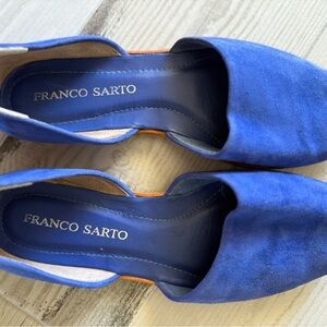 Franco Sarto Blue suede Women's Shoes size 8